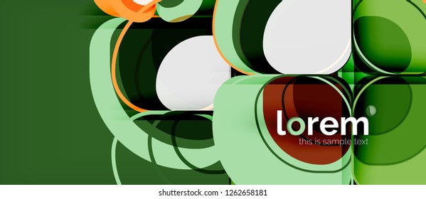 Geometric modern abstract background, vector illustration