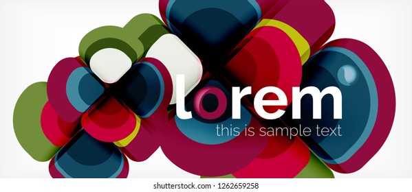 Geometrischer, moderner abstrakter Hintergrund, Vektorgrafik