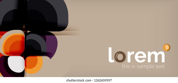 Geometric modern abstract background, vector illustration