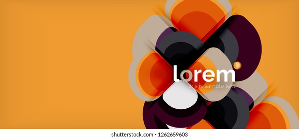 Fondo abstracto geométrico moderno, ilustración vectorial