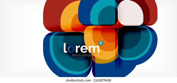 Geometric modern abstract background, vector illustration