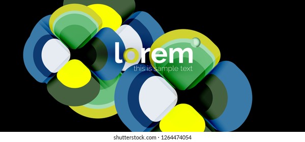 Geometric modern abstract background, vector illustration