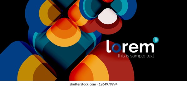 Geometric modern abstract background, vector illustration
