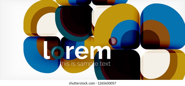 Geometric modern abstract background, vector illustration