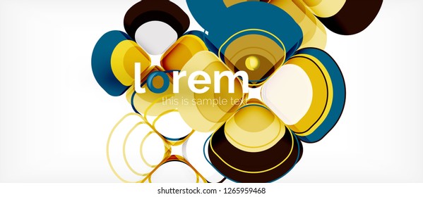 Geometric modern abstract background, vector illustration
