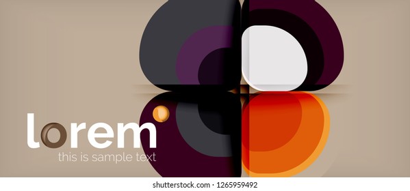 Geometric modern abstract background, vector illustration