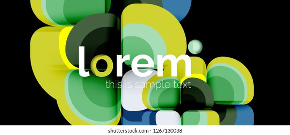 Geometric modern abstract background, vector illustration