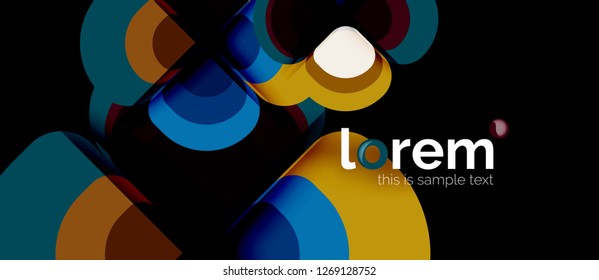 Geometric modern abstract background, vector illustration