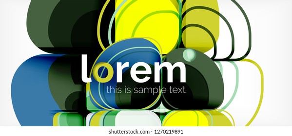 Geometrischer, moderner abstrakter Hintergrund, Vektorgrafik