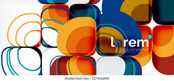 Fondo abstracto geométrico moderno, ilustración vectorial