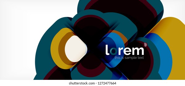Geometric modern abstract background, vector illustration