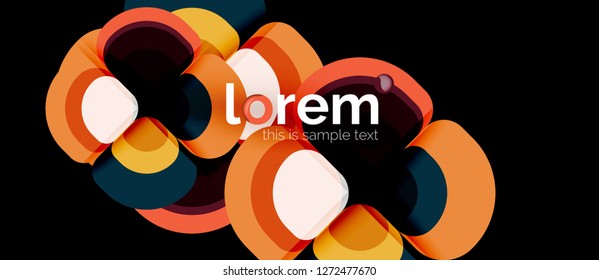Geometric modern abstract background, vector illustration