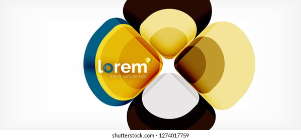 Geometrischer, moderner abstrakter Hintergrund, Vektorgrafik
