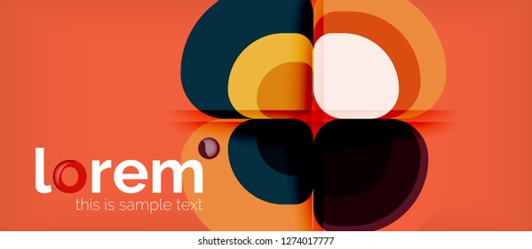 Geometric modern abstract background, vector illustration