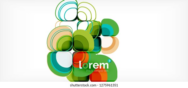 Geometric modern abstract background, vector illustration