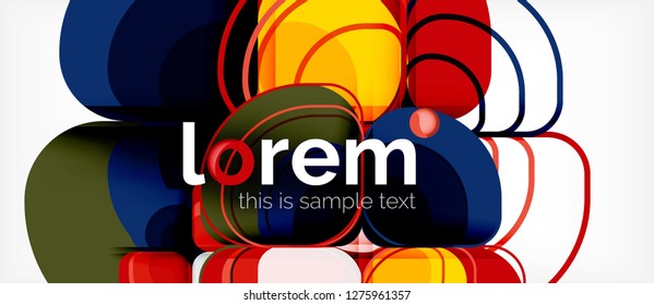 Fundo abstrato moderno geométrico, ilustração vetorial