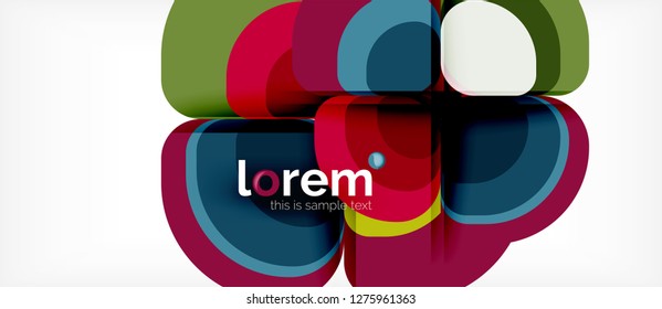 Geometric modern abstract background, vector illustration