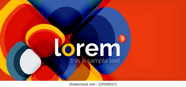 Geometric modern abstract background, vector illustration