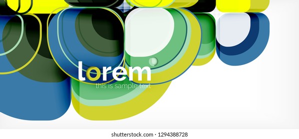 Geometrischer, moderner abstrakter Hintergrund, Vektorgrafik