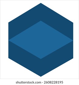 Geometric modern abstract cube design