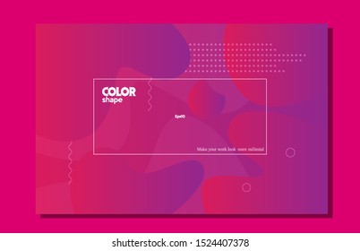 Geometric modern background. Dynamic shape composition eps10 -Vector