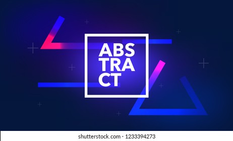 Geometric modern background with triangle shapes. Vector trendy screen design, web page template, eps10