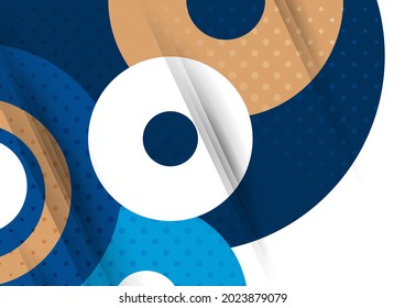 Geometric modern backgrounds, abstract pattern of rings, disk. Template for your design. Vector illustration