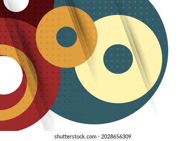 Geometric modern backgrounds, abstract pattern of rings, disk. Template for your design. Vector illustration