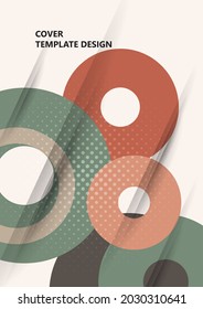 Geometric modern backgrounds, abstract pattern of rings, disk. Template for your design. Vector illustration