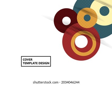 Geometric modern backgrounds, abstract pattern of rings, disk. Template for your design. Vector illustration