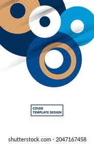 Geometric modern backgrounds, abstract pattern of rings, disk. Template for your design. Vector illustration