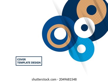 Geometric modern backgrounds, abstract pattern of rings, disk. Template for your design. Vector illustration