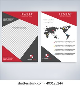 Geometric Modern Business Brochure A4 Flyer Design (Proportionally:A4 Size)