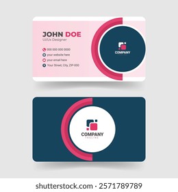 Geometric Modern Business Card Template Design