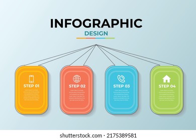 geometric modern business infographic template design