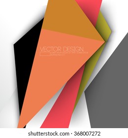 geometric modern colorful material vector design