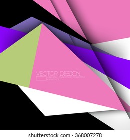geometrische, moderne, bunte Vektordesign