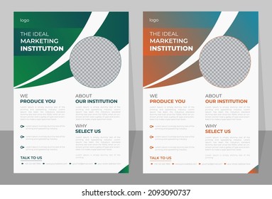 Geometric modern Corporate Business Flyer and Brochure template cover design template in A4 size. Vector, design, poster, layout, blue, creative, eps