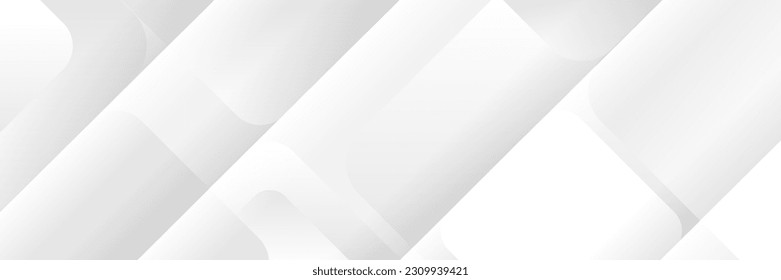 geometric modern futuristic white gray triangle geometric concept technology subtle abstract background vector