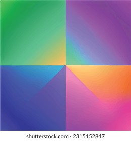 Geometric modern gradient rainbow blurry colorful collage creative
