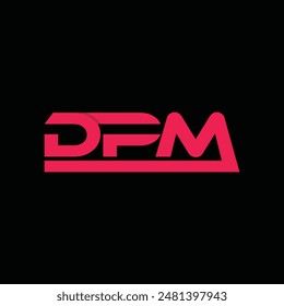 Geometric Modern Initial DPM Business Logo de diseño creativo