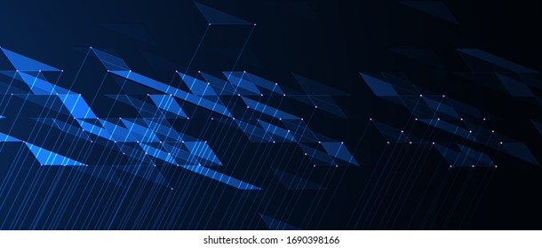 Antecedentes geométricos modernos de la tecnología de la innovación.  Solución de ideas de negocio global