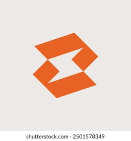 Geometric Modern Letter Z Lightning Logo Design Vector Template