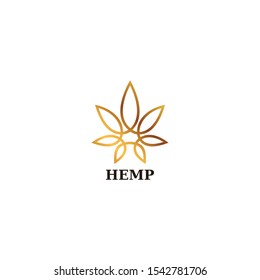 Geometric and modern logo design of CBD with white background - EPS10 - Vector.