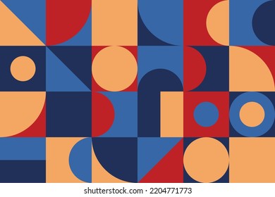 Geometric Modern Mosaic Seamless Patterns