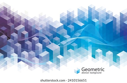 Geometric modern pattern of urban architecture abstract background.