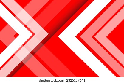Fondo abstracto geométrico moderno rojo y blanco. Plantillas de diseño para afiches, banners y fondos