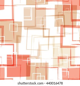 Geometric modern Seamless pattern. Grunge texture. Squares. Vector illustration. Abstract geometric shapes.