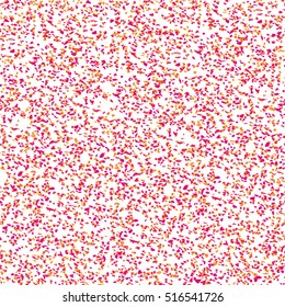 Geometric modern seamless pattern with red and orange shapes arranged in a random order on a white background. Vector illustration.