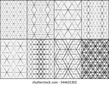Geometric modern seamless pattern vector background